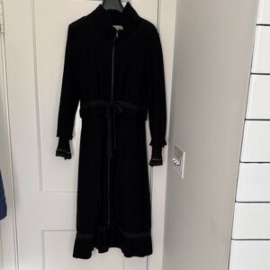 Vintage boiled wool long coat